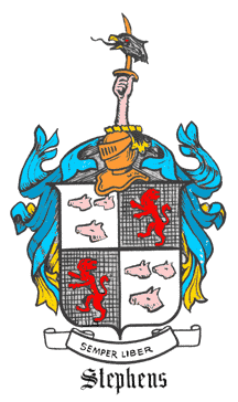 Stephens Coat of Arms. CLICK to enlarge